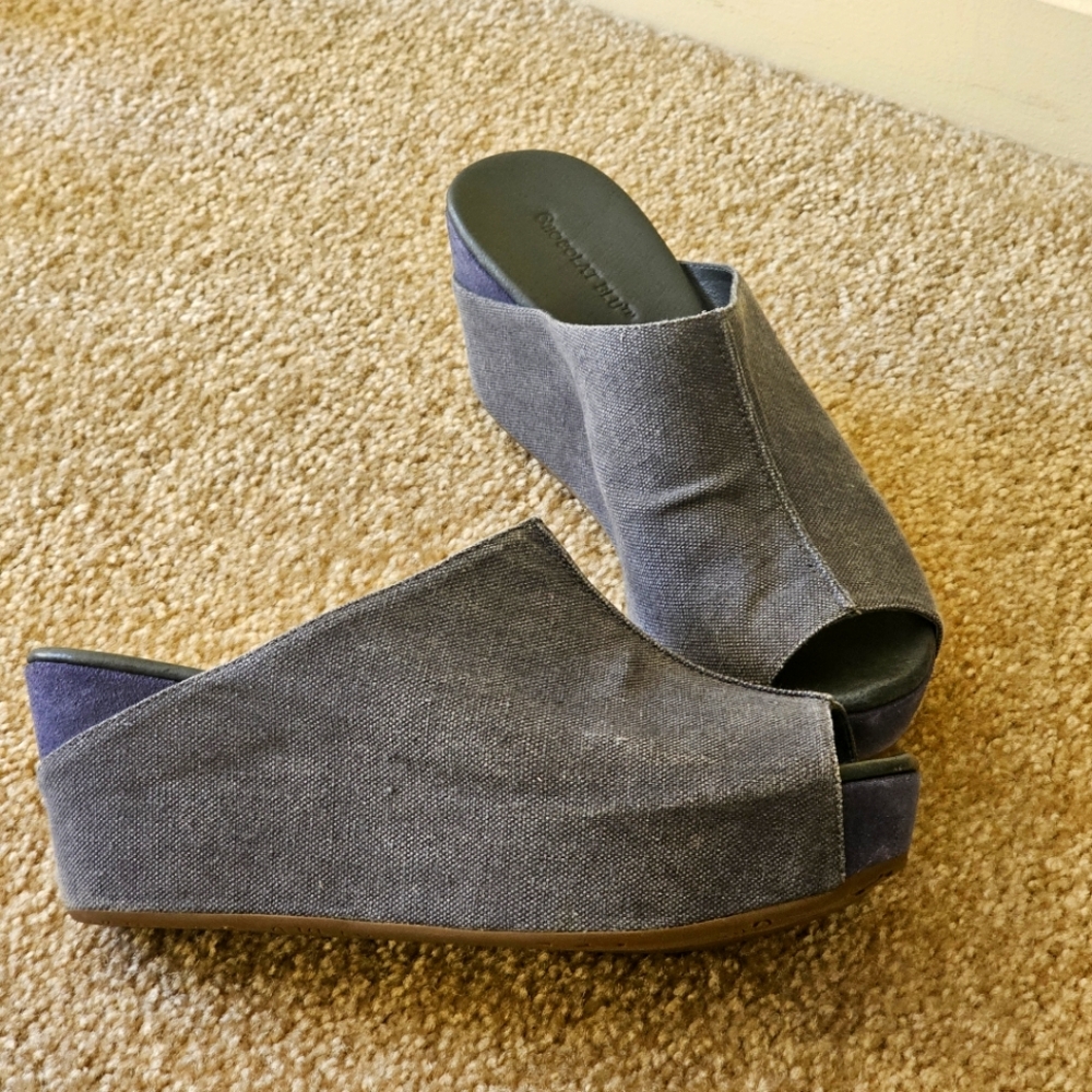 Watts Wedge Size 8 Denim